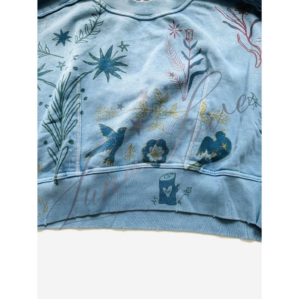FREE PEOPLE Gaia Sweatshirt In Folk Combo NWT - Picture 4 of 7